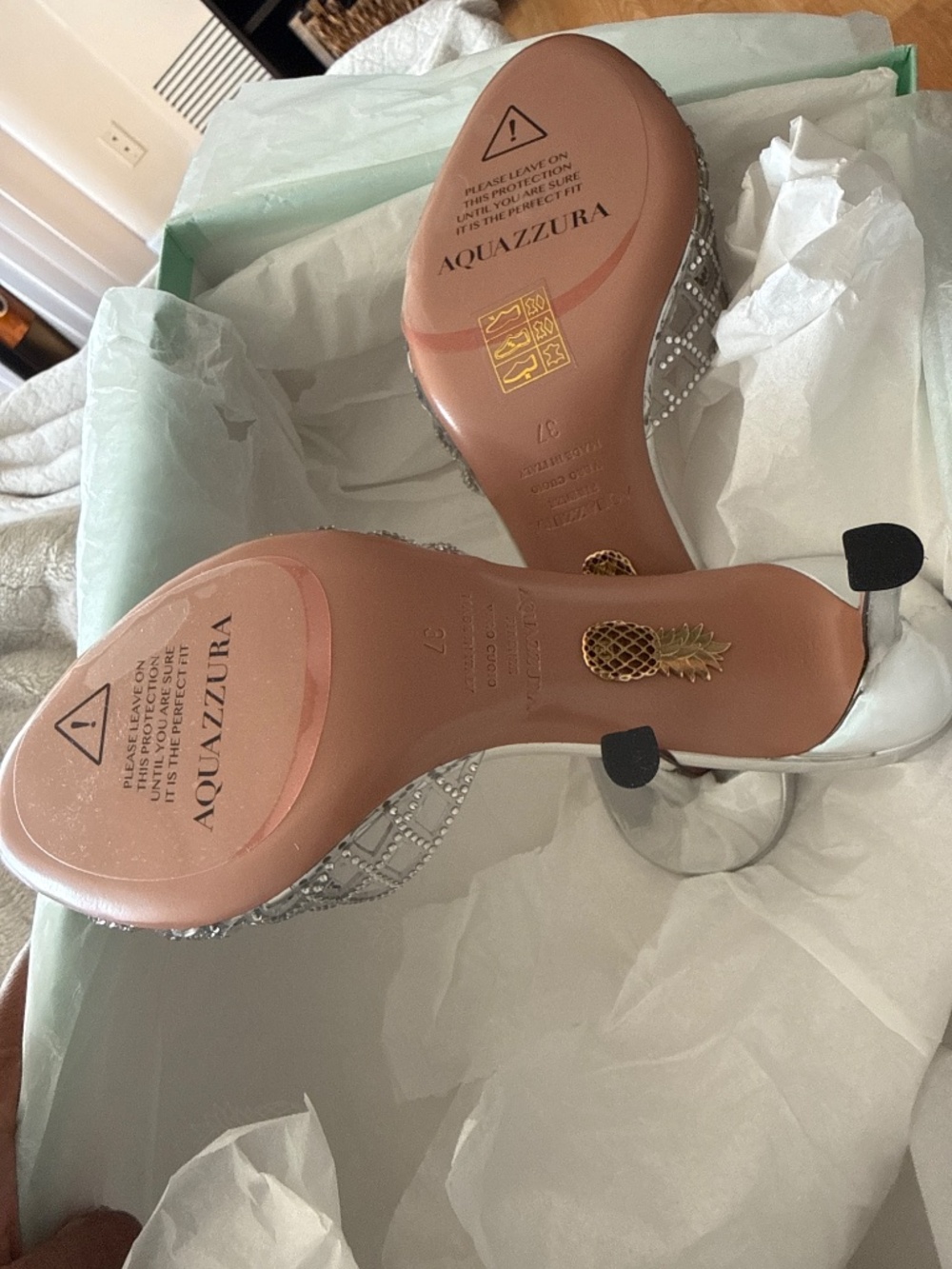 AQUAZZURA LUMIERE MULE - Picture 3 of 5